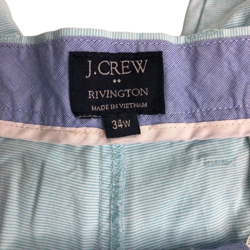 J.‎ CREW RIVINGTON FLAT FRONT SHORTS SIZE 34W